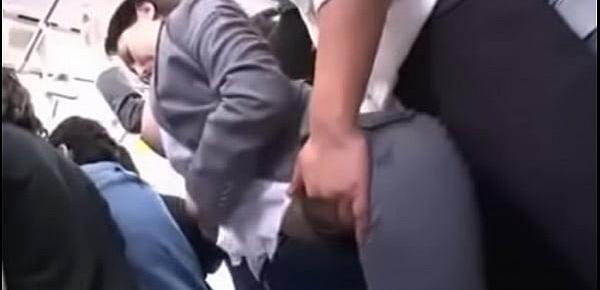  Japanese babe molested in train